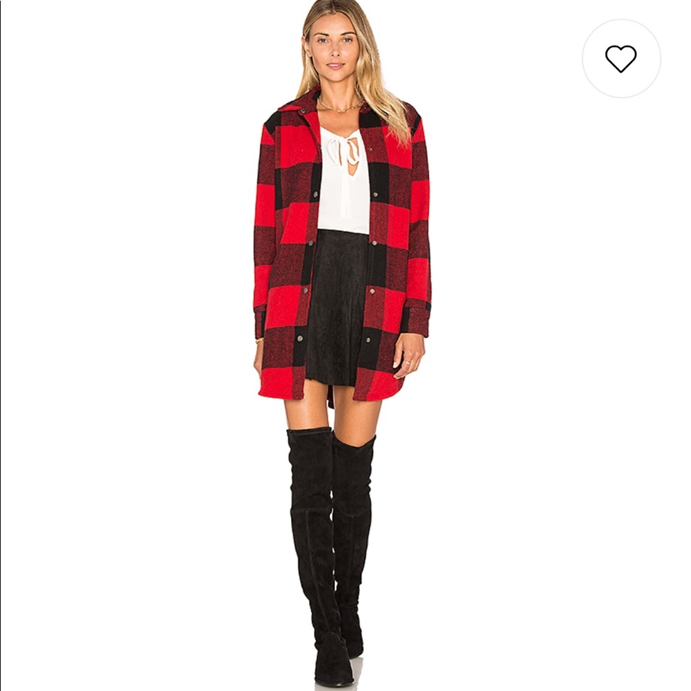 ITEM BEING REMOVED SOON. B.B. Dakota Plaid Coat
